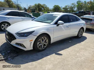 2020 Hyundai Sonata SEL with VIN 5NPEF4JA6LH021557, listed as a Copart auction lot 49854125 with 55,684 mi miles and Non Repairable. Bid and sale history available at carsss.com. Image 1.