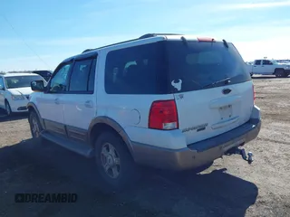 2003 Ford Expedition Eddie Bauer with VIN 1FMFU17L43LC47511, listed as a IAAI auction lot 41389633 with 236,105 mi miles. Bid and sale history available at carsss.com. Image 3.