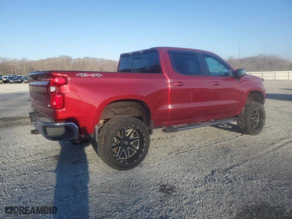 2019 Chevrolet Silverado 1500 LT with VIN 1GCUYDED2KZ278748, listed as a Copart auction lot 42137625 with 48,004 mi miles and Salvage Title. Bid and sale history available at carsss.com. Image 3.