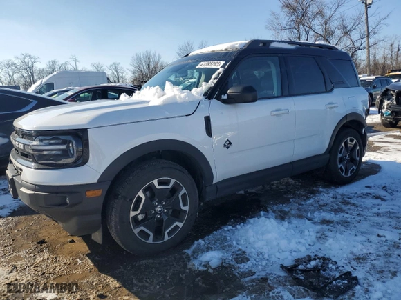 2023 Ford Bronco Sport Outer Banks with VIN 3FMCR9C69PRD92814, listed as a Copart auction lot 41595765 with 11,458 mi miles and Salvage Title. Bid and sale history available at carsss.com. Image 1.
