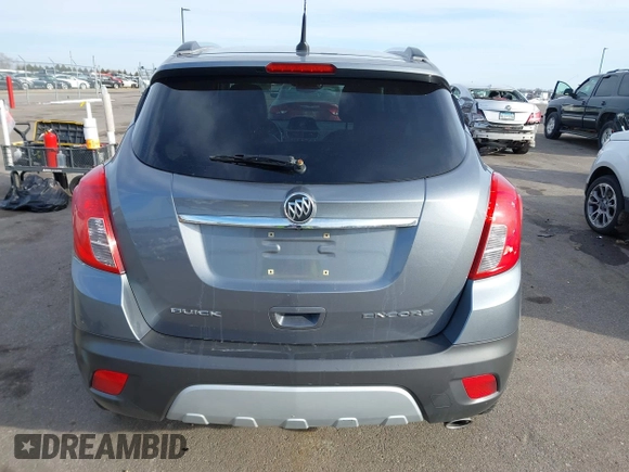 2014 Buick Encore with VIN KL4CJASB0EB727448, listed as a IAAI auction lot 41777697 with 128,812 mi miles. Bid and sale history available at carsss.com. Image 16.