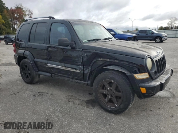 2005 Jeep Liberty Limited with VIN 1J8GK58K85W580221, listed as a Copart auction lot 80895754 with 209,018 mi miles and Salvage Title. Bid and sale history available at carsss.com. Image 4.