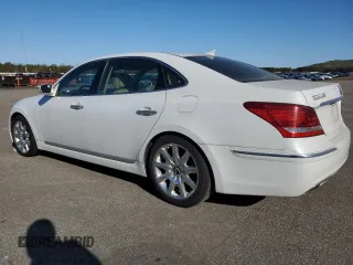 2013 Hyundai Equus Signature with VIN KMHGH4JH2DU071858, listed as a Copart auction lot 52321715 with 46,853 mi miles and Clean Title. Bid and sale history available at DreamBid. Image 2.