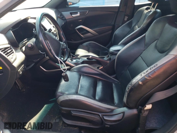 2016 Hyundai Veloster Turbo with VIN KMHTC6AEXGU254380, listed as a Copart auction lot 60766373 with 135,056 mi miles. Bid and sale history available at carsss.com. Image 7.