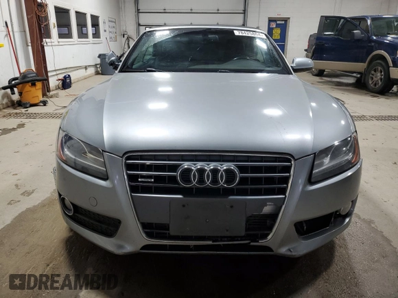 2010 Audi A5 Premium Plus with VIN WAULFAFH8AN007536, listed as a Copart auction lot 78425804 with 167,212 mi miles and Salvage Title. Bid and sale history available at carsss.com. Image 5.