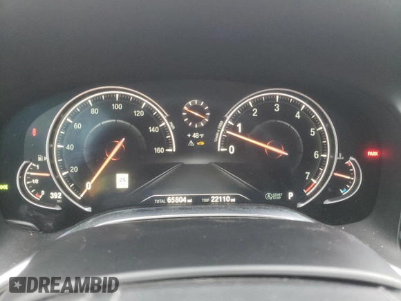 2018 BMW 7 Series 740i xDrive with VIN WBA7E4C57JGV23665, listed as a Copart auction lot 78676003 with 65,804 mi miles. Bid and sale history available at carsss.com. Image 9.