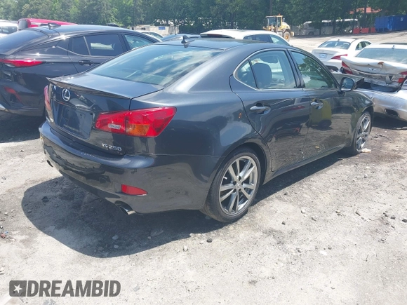 2008 Lexus IS 250 with VIN JTHBK262382072316, listed as a IAAI auction lot 42271350 with 170,208 mi miles and . Bid and sale history available at DreamBid. Image 4.