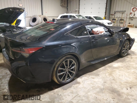 2020 Lexus RC with VIN JTHGZ5DC2L5010203, listed as a Copart auction lot 40012814 with 23,104 mi miles. Bid and sale history available at carsss.com. Image 3.