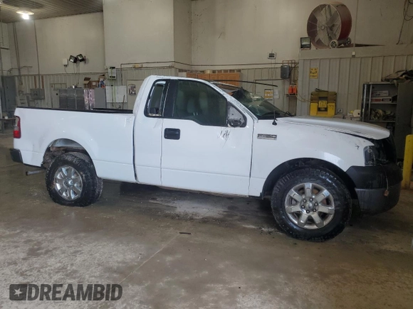 2007 Ford F-150 XL with VIN 1FTRF12237NA02185, listed as a Copart auction lot 52074215 with 204,888 mi miles and Salvage Title. Bid and sale history available at carsss.com. Image 4.