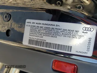 2023 Audi TT Roadster with VIN TRUTECFV5P1005594, listed as a Copart auction lot 77174604 with 14,335 mi miles and Salvage title. Bid and sale history available at DreamBid. Image 14.