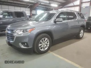 2019 Chevrolet Traverse LT z VIN 1GNEVHKW9KJ262465, wystawiony jako Copart lot #60894525 z przebiegiem 137 621 mil mil oraz Czysty tytuł • Clean title. Historia ofert i sprzedaży dostępna na DreamBid. Obrazek 1.