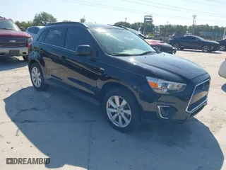 2013 Mitsubishi Outlander Sport SE with VIN 4A4AP4AU9DE013243, listed as a IAAI auction lot 42068207 with 163,794 mi miles. Bid and sale history available at carsss.com. Image 1.