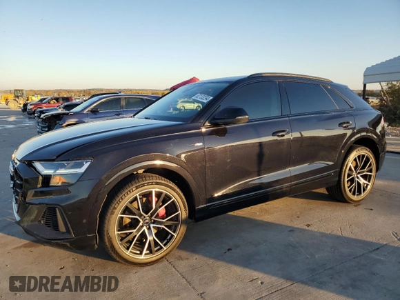 2019 Audi Q8 Premium Plus with VIN WA1EVAF14KD022411, listed as a Copart auction lot 82133294 with 42,839 mi miles and Salvage Title. Bid and sale history available at carsss.com. Image 1.