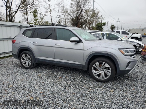 2021 Volkswagen Atlas SE with VIN 1V2JP2CA0MC524266, listed as a Copart auction lot 88960715 with 58,438 mi miles and Non repairable. Bid and sale history available at DreamBid. Image 4.