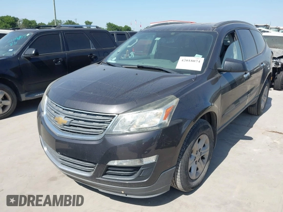 2017 Chevrolet Traverse LS with VIN 1GNKRFED4HJ140790, listed as a IAAI auction lot 42018074 with 313,431 mi miles and . Bid and sale history available at DreamBid. Image 2.