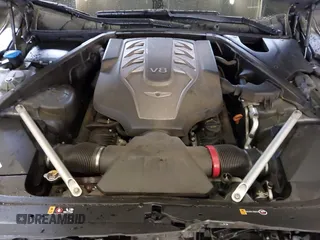 2019 Genesis G90 5.0L Ultimate with VIN KMHG54JH5KU050718, listed as a IAAI auction lot 41566222 with 64,095 mi miles. Bid and sale history available at carsss.com. Image 10.