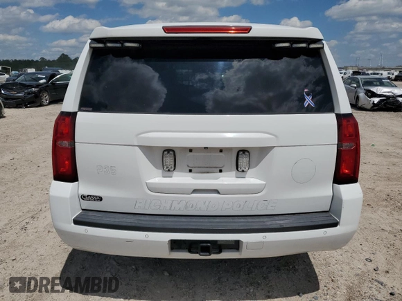2015 Chevrolet Tahoe Commercial z VIN 1GNLC2EC2FR588904, wystawiony jako Copart lot #56743915 z przebiegiem Nie podano mil oraz Czysty tytuł • Clean title. Historia ofert i sprzedaży dostępna na DreamBid. Obrazek 6.