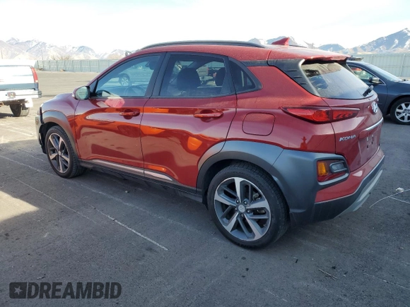 2020 Hyundai Kona Limited with VIN KM8K33A55LU492996, listed as a Copart auction lot 85441664 with 72,357 mi miles and Salvage Title. Bid and sale history available at carsss.com. Image 2.