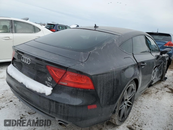 2014 Audi A7 3.0 Prestige with VIN WAU2GAFC8EN035629, listed as a Copart auction lot 45362845 with 81,263 mi miles and Salvage Title. Bid and sale history available at carsss.com. Image 3.