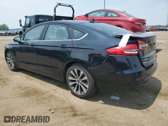 2020 Ford Fusion SE with VIN 3FA6P0T94LR247709, listed as a Copart auction lot 59263695 with 45,392 mi miles and Salvage title. Bid and sale history available at DreamBid. Image 2.
