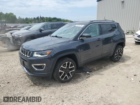 2018 Jeep Compass Limited with VIN 3C4NJDCB4JT369259, listed as a Copart auction lot 59926785 with 65,384 mi miles and Clean title. Bid and sale history available at DreamBid. Image 1.