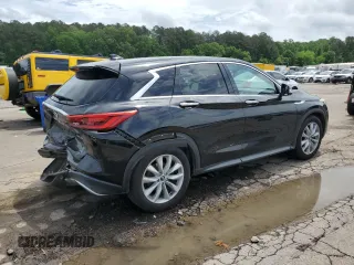 2019 Infiniti QX50 Essential with VIN 3PCAJ5M14KF110135, listed as a Copart auction lot 53288415 with 155,063 mi miles and Salvage title. Bid and sale history available at DreamBid. Image 3.