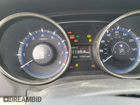 2011 Hyundai Sonata GLS with VIN 5NPEB4AC7BH287424, listed as a Copart auction lot 64012914 with 97,520 mi miles and Salvage Title. Bid and sale history available at DreamBid. Image 9.