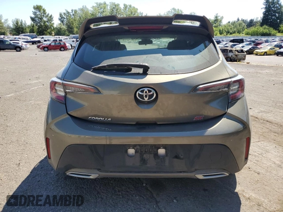 2019 Toyota Corolla Hatchback SE with VIN JTNK4RBE5K3005203, listed as a Copart auction lot 63676224 with 29,936 mi miles and Salvage Title. Bid and sale history available at carsss.com. Image 6.