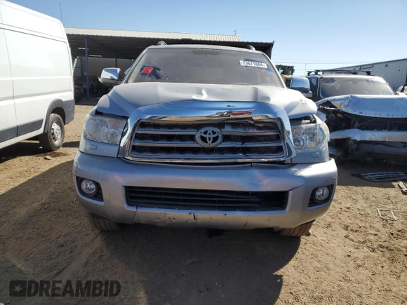 2014 Toyota Sequoia Platinum with VIN 5TDDW5G17ES104467, listed as a Copart auction lot 73671604 with 73,629 mi miles and Salvage Title. Bid and sale history available at carsss.com. Image 5.