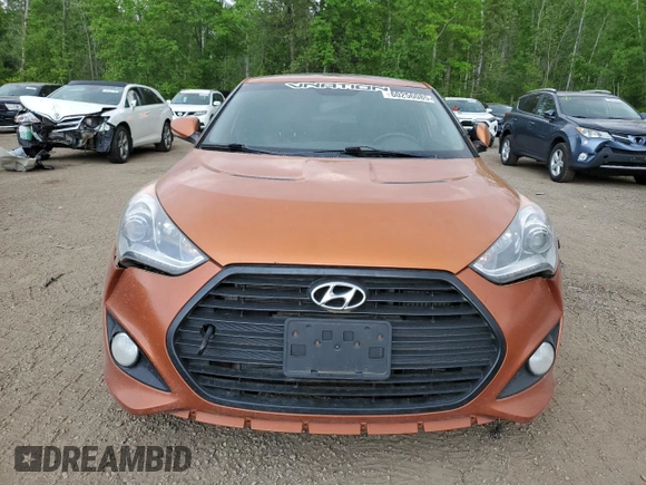 2013 Hyundai Veloster Turbo with VIN KMHTC6AE2DU131877, listed as a Copart auction lot 60256085 with 228,298 mi miles and Clean title. Bid and sale history available at DreamBid. Image 5.