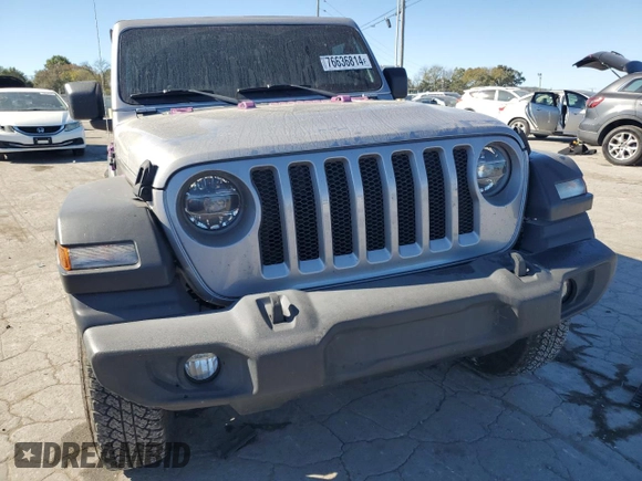 2020 Jeep Wrangler Unlimited Freedom with VIN 1C4HJXDG5LW206089, listed as a Copart auction lot 76636814 with 51,455 mi miles and Salvage title. Bid and sale history available at DreamBid. Image 5.