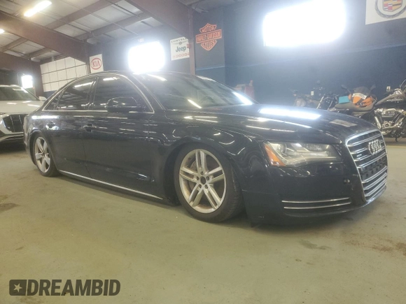2013 Audi A8 3.0L with VIN WAUAGAFD1DN030212, listed as a Copart auction lot 60301465 with 109,730 mi miles and Clean title. Bid and sale history available at DreamBid. Image 4.