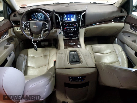 2016 Cadillac Escalade ESV Premium Collection with VIN 1GYS4JKJ9GR477678, listed as a Copart auction lot 52886535 with 161,722 mi miles and Salvage title. Bid and sale history available at DreamBid. Image 8.