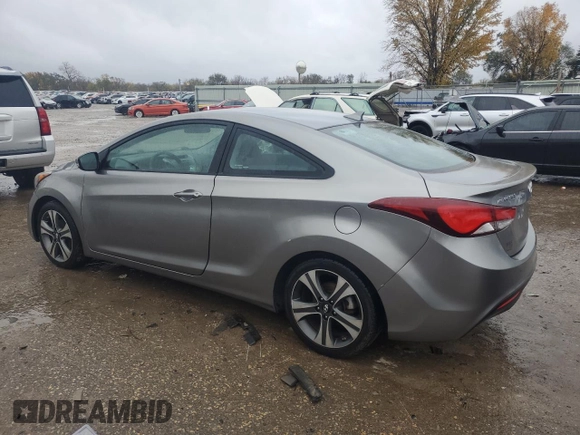 2014 Hyundai Elantra Coupe with VIN KMHDH6AH0EU028300, listed as a Copart auction lot 81238704 with 50,307 mi miles and Clean Title. Bid and sale history available at carsss.com. Image 2.