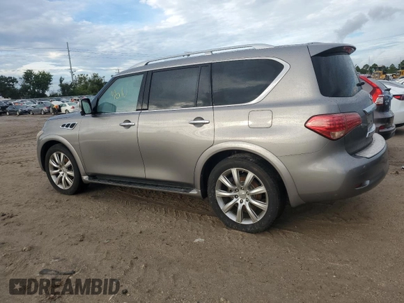 2013 Infiniti QX56 with VIN JN8AZ2NE3D9061052, listed as a Copart auction lot 73925854 with 0 mi miles and Salvage Title. Bid and sale history available at carsss.com. Image 2.