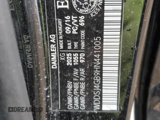 2017 Mercedes-Benz CLA 250 with VIN WDDSJ4GB9HN441005, listed as a Copart auction lot 54726455 with 90,306 mi miles and Salvage Title. Bid and sale history available at DreamBid. Image 13.