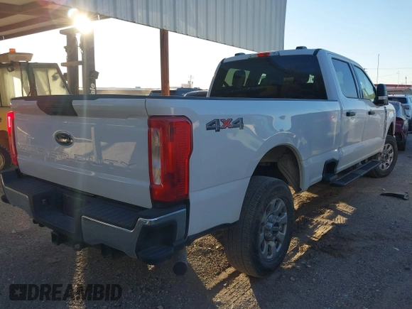 2024 Ford Super Duty F-250 SRW XL with VIN 1FT7W2BN2RED53499, listed as a IAAI auction lot 41848277 with 41,666 mi miles. Bid and sale history available at carsss.com. Image 4.