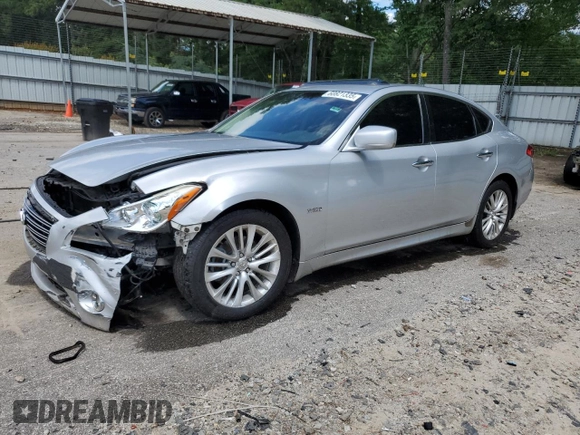 2012 Infiniti M Hybrid with VIN JN1EY1AP0CM910697, listed as a Copart auction lot 60821335 with 145,533 mi miles and Salvage title. Bid and sale history available at DreamBid. Image 1.