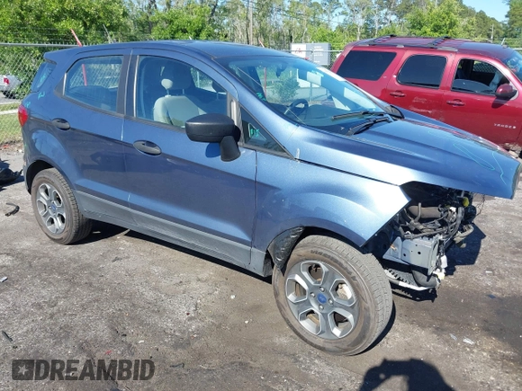 2021 Ford EcoSport S with VIN MAJ3S2FE8MC448292, listed as a IAAI auction lot 42053334 with 47,418 mi miles and . Bid and sale history available at DreamBid. Image 1.