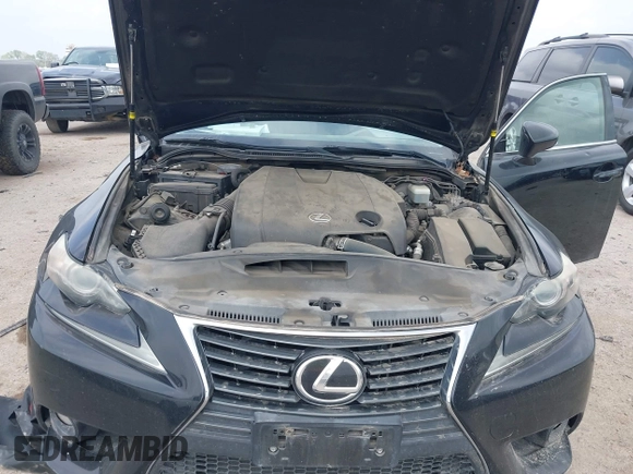 2014 Lexus IS 250 with VIN JTHBF1D20E5027586, listed as a IAAI auction lot 41924754 with 114,371 mi miles. Bid and sale history available at carsss.com. Image 10.