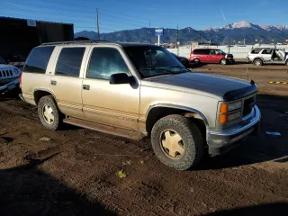 1999 GMC Yukon with VIN 1GKEK13R9XJ718428, listed as a Copart auction lot 78953994 with 0 mi miles and Clean Title. Bid and sale history available at carsss.com. Image 4.