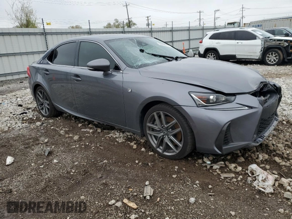 2017 Lexus IS 300 with VIN JTHCM1D23H5022302, listed as a Copart auction lot 55098775 with 75,754 mi miles and Salvage title. Bid and sale history available at DreamBid. Image 4.