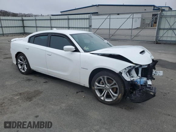 2022 Dodge Charger R/T with VIN 2C3CDXCT1NH192603, listed as a Copart auction lot 49372865 with 22,027 mi miles and Salvage Title. Bid and sale history available at carsss.com. Image 4.