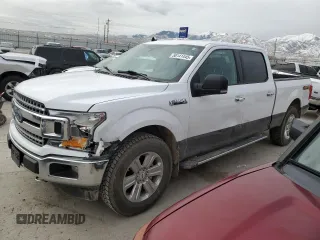 2020 Ford F-150 XL with VIN 1FTFW1E44LKE95435, listed as a Copart auction lot 50141445 with 258,266 mi miles and Salvage Title. Bid and sale history available at carsss.com. Image 1.