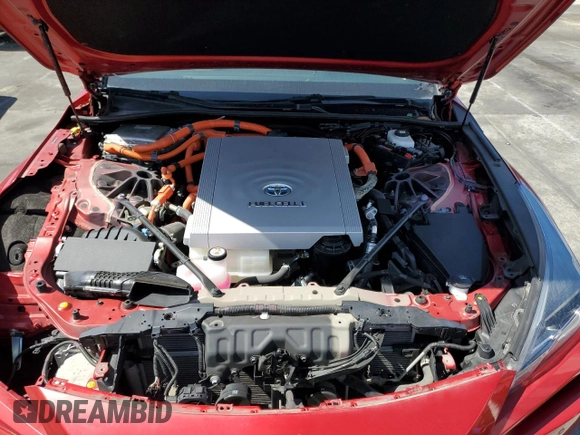 2021 Toyota Mirai XLE with VIN JTDAAAAA2MA003464, listed as a Copart auction lot 57154465 with 23,289 mi miles and Salvage title. Bid and sale history available at DreamBid. Image 11.