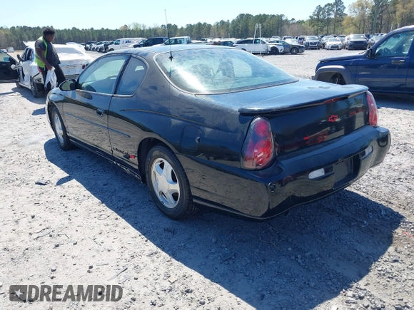 2001 Chevrolet Monte Carlo SS with VIN 2G1WX15K519114291, listed as a IAAI auction lot 41887315 with 185,532 mi miles. Bid and sale history available at carsss.com. Image 3.