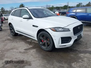 2018 Jaguar F-Pace with VIN SADCL2FN1JA261723, listed as a IAAI auction lot 41721461 with 123,538 mi miles and . Bid and sale history available at DreamBid. Image 1.