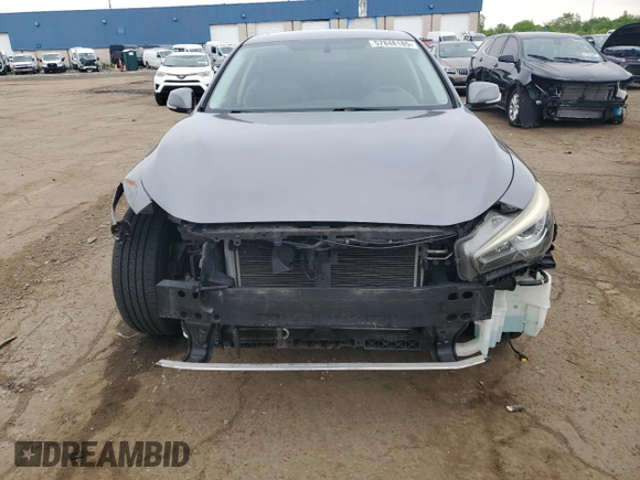 2015 Infiniti Q50 with VIN JN1BV7AP5FM356012, listed as a Copart auction lot 57848185 with 98,204 mi miles and Salvage title. Bid and sale history available at DreamBid. Image 5.