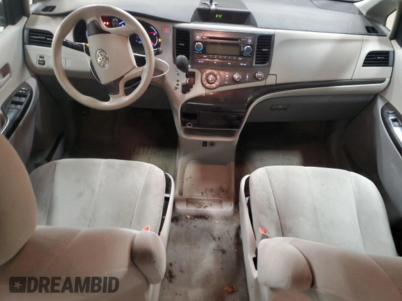 2011 Toyota Sienna with VIN 5TDZK3DC6BS120523, listed as a Copart auction lot 56798595 with 234,871 mi miles and Salvage title. Bid and sale history available at DreamBid. Image 8.