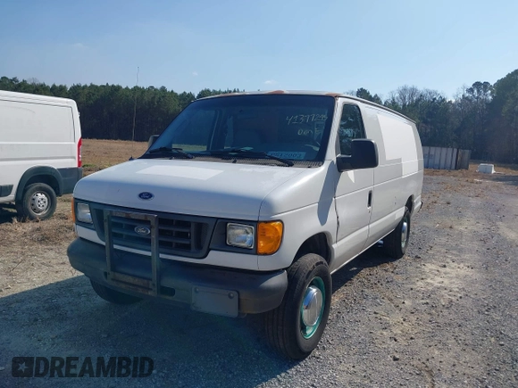 2006 Ford Econoline Cargo Commercial with VIN 1FTNS24W06HB08722, listed as a IAAI auction lot 41377295 with 284,310 mi miles and . Bid and sale history available at DreamBid. Image 2.